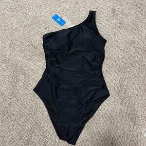 Black Cupshe Asymmetrical One-piece Swimsuit - NWT